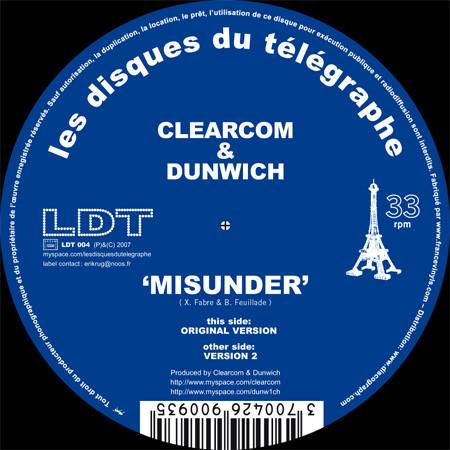 Clearcom, Dunwich - Misunder