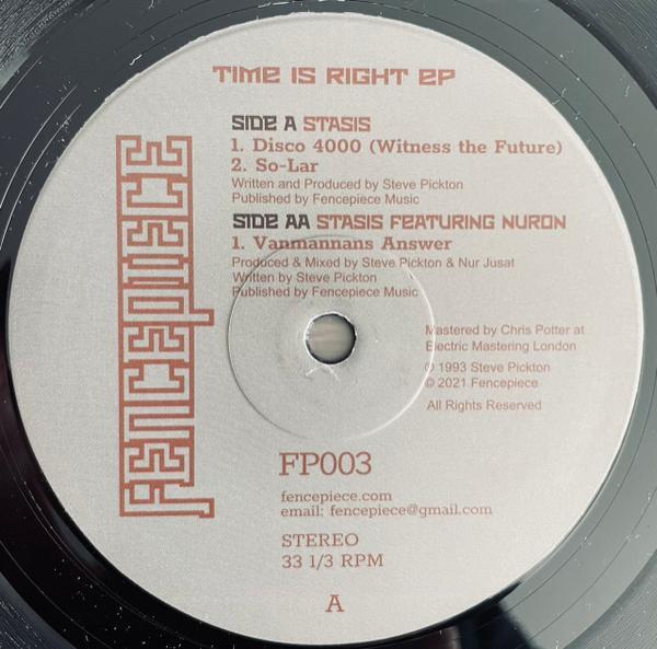 Stasis - Time Is Right EP