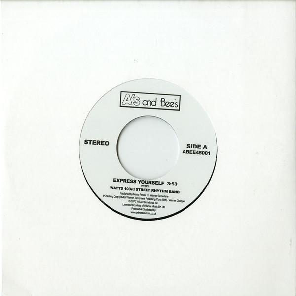 The Watts 103rd St. Rhythm Band, The Meters - Express Yourself / Just Kissed My Baby